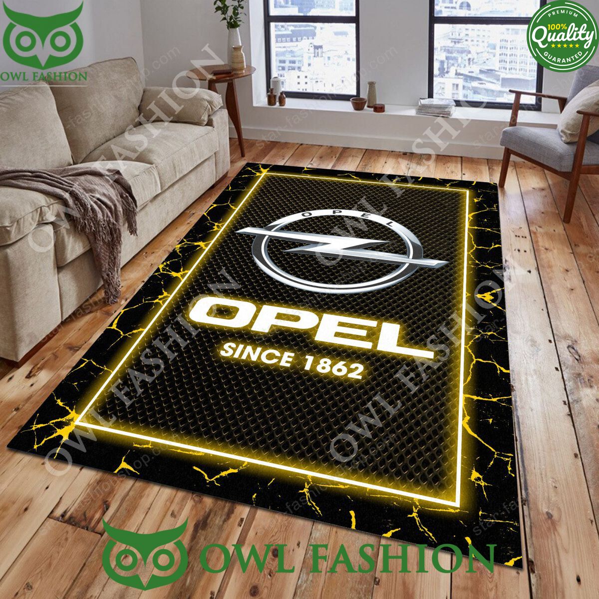 Opel Truck German Automobile Rug Carpet Decor Living - Adult & Kids T-Shirts, Sweatshirts & Hoodies apparel design preview 1