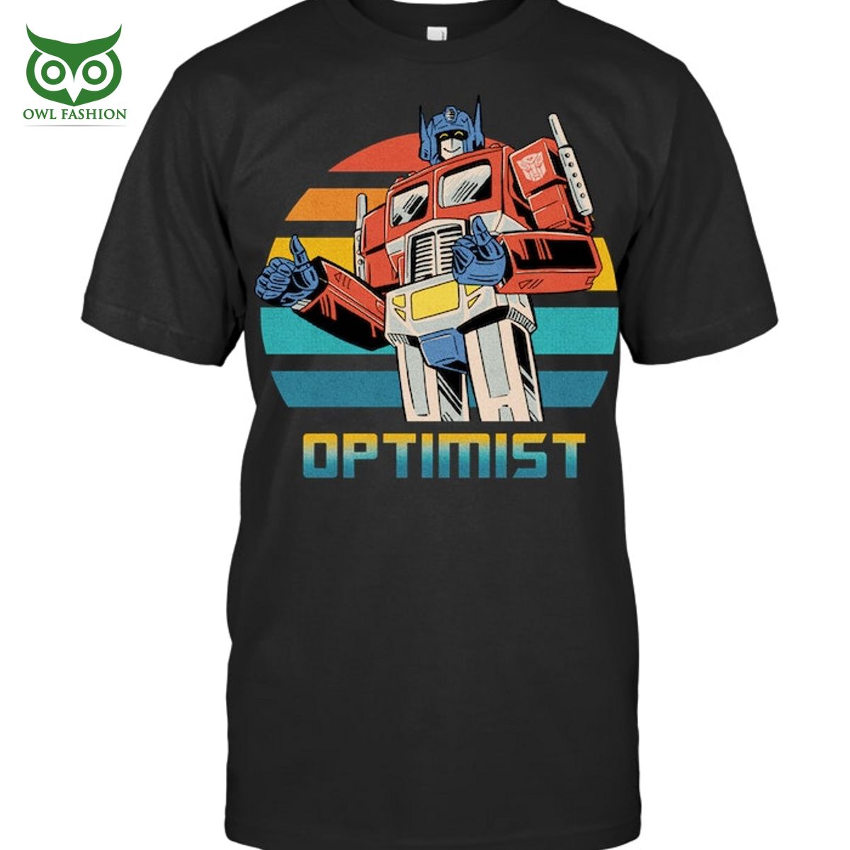 Optimist Prime Transformer Robot Anime 2D - Adult & Kids T-Shirts, Sweatshirts & Hoodies apparel design preview 1