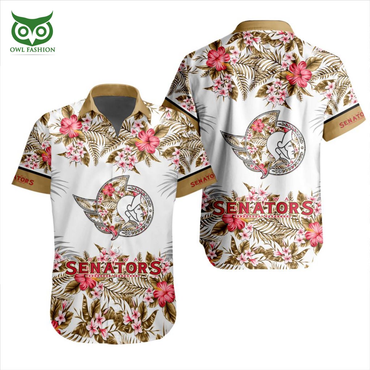 Ottawa Senators NHL Team Beach Vibe Hawaiian - Adult & Kids T-Shirts, Sweatshirts & Hoodies apparel design preview 1