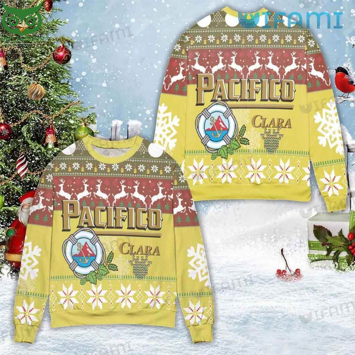 Pacifico Beer Ugly Sweater Anchor Logo Gift For - Adult & Kids T-Shirts, Sweatshirts & Hoodies apparel design preview 1