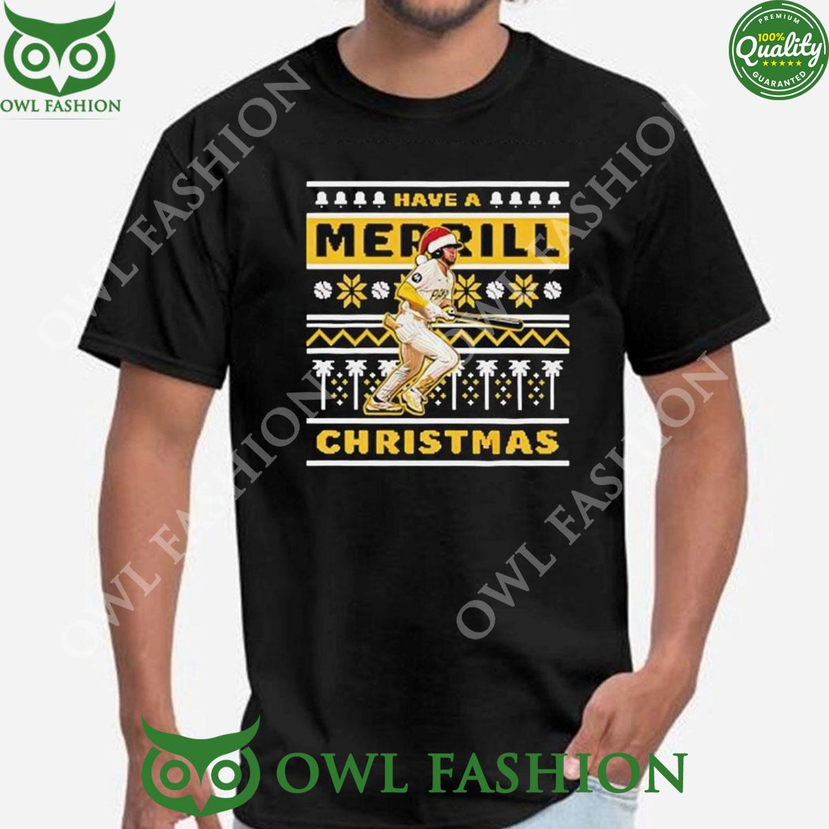 Padres Have A Merrill Christmas Giveaway 3 1 2024 - Adult & Kids T-Shirts, Sweatshirts & Hoodies apparel design preview 1