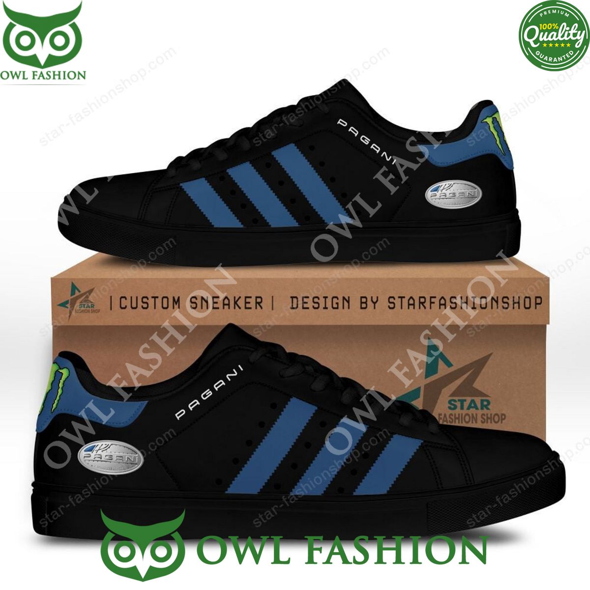 Pagani Black Automobile Stan Smith - Adult & Kids T-Shirts, Sweatshirts & Hoodies apparel design preview 1