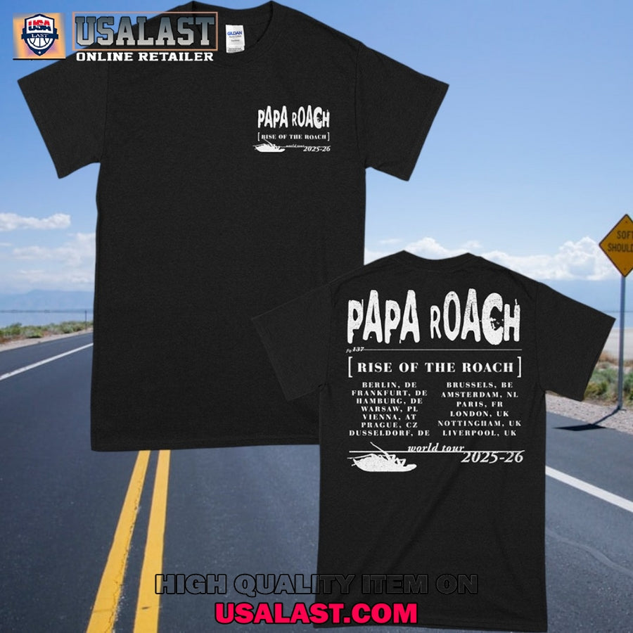 Papa Roach Rise Of The World Tour 2025 - Adult & Kids T-Shirts, Sweatshirts & Hoodies apparel design preview 1