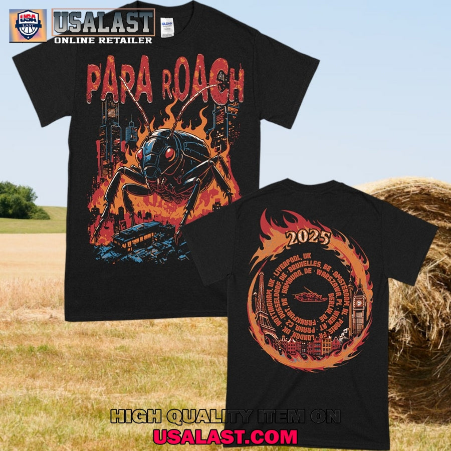 Papa Roach Roachzilla Tour 2025 - Adult & Kids T-Shirts, Sweatshirts & Hoodies apparel design preview 1