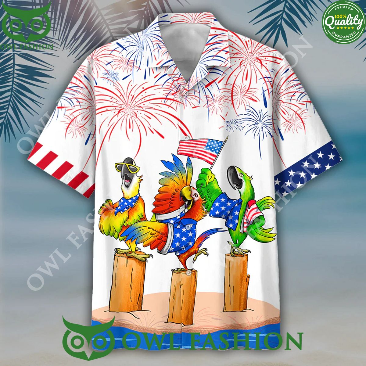 Parrot Independence Day Is Coming Usa Patriotic - Adult & Kids T-Shirts, Sweatshirts & Hoodies apparel design preview 1