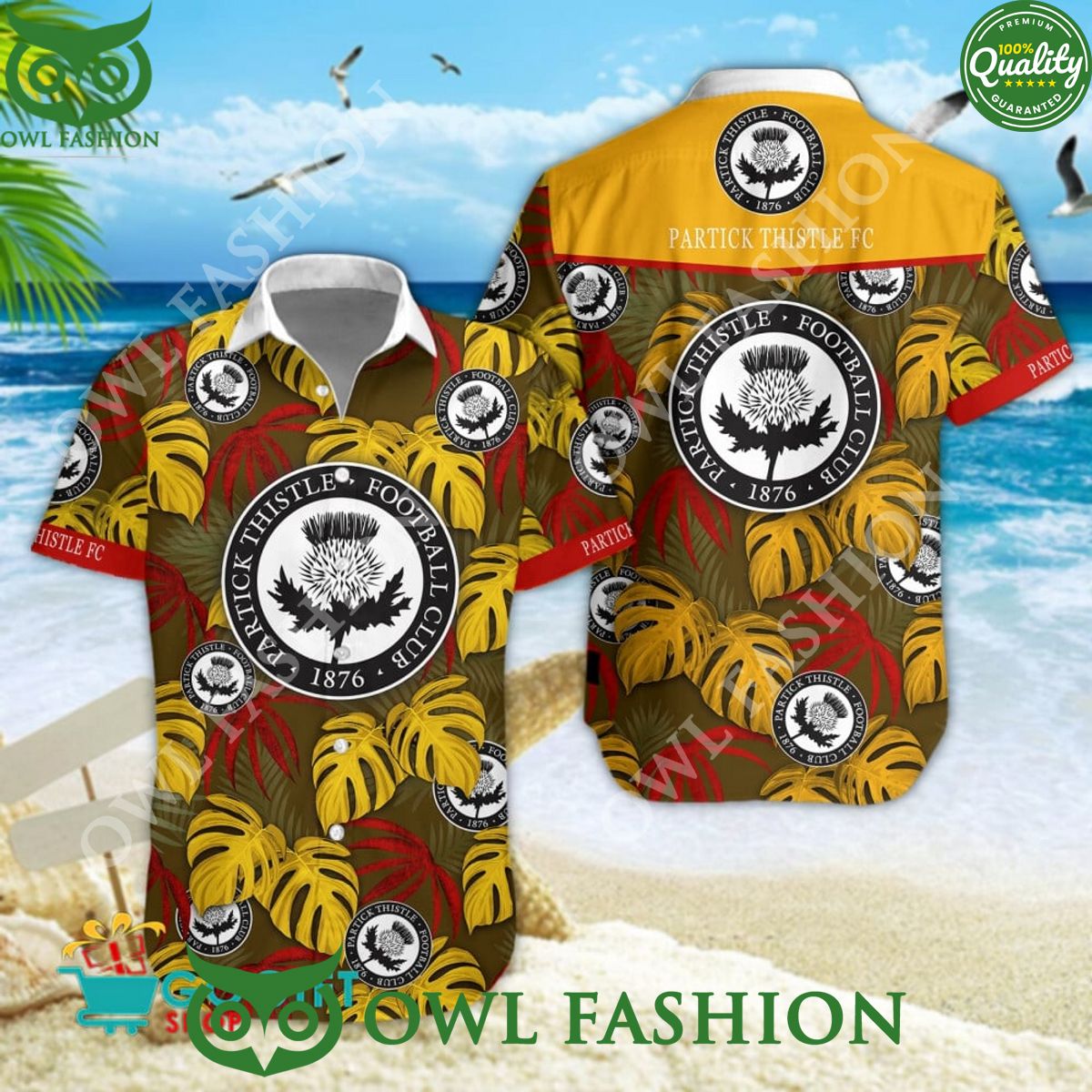 Partick Thistle F.C. SPFL Football Champion Hawaiian - Adult & Kids T-Shirts, Sweatshirts & Hoodies apparel design preview 1