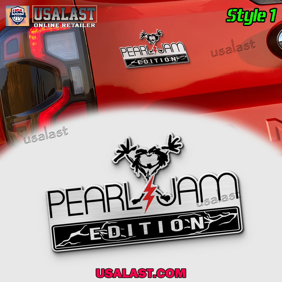 Pearl Jam Rock Edition 3D Engraved Car Emblem - Adult & Kids T-Shirts, Sweatshirts & Hoodies apparel design preview 1