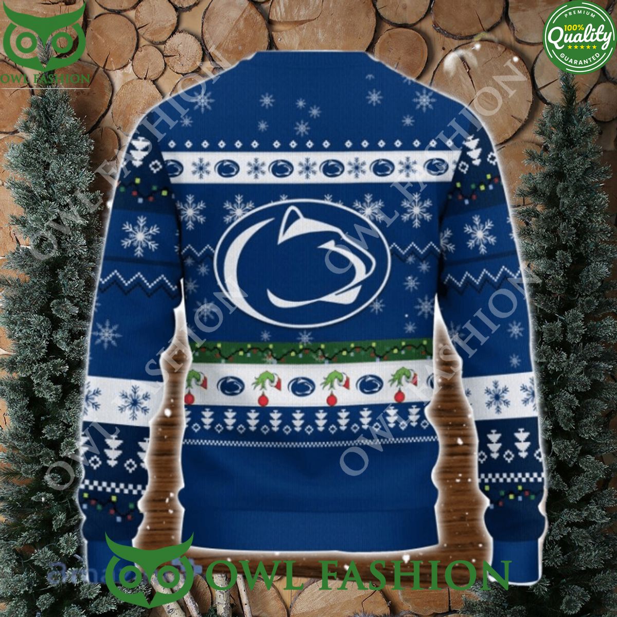 Penn State Nittany Lions NCAA Grinch Hand Funny Ugly - Adult & Kids T-Shirts, Sweatshirts & Hoodies apparel design preview 1