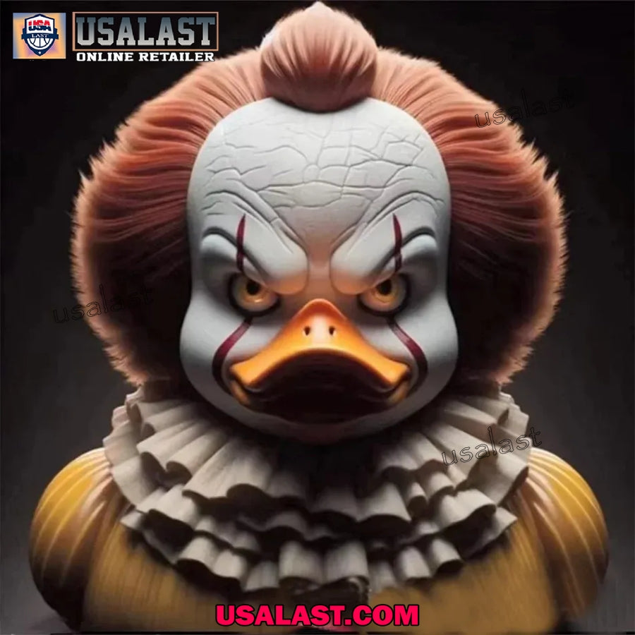 Pennywise Halloween Horror Duck Resin Ornament - Adult & Kids T-Shirts, Sweatshirts & Hoodies apparel design preview 1