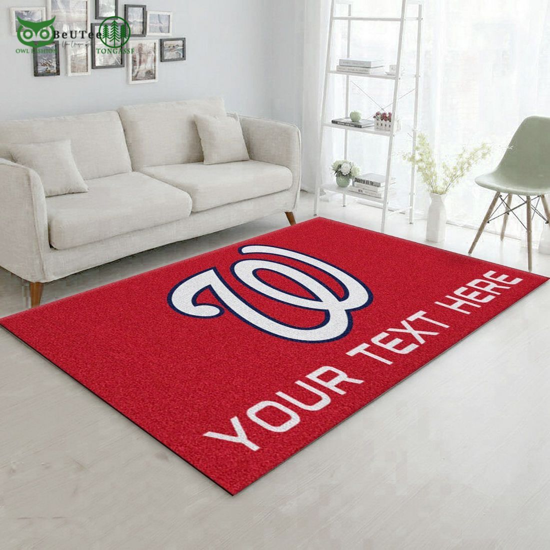 Personalized Accent MLB Rug Area Red Carpet - Adult & Kids T-Shirts, Sweatshirts & Hoodies apparel design preview 1