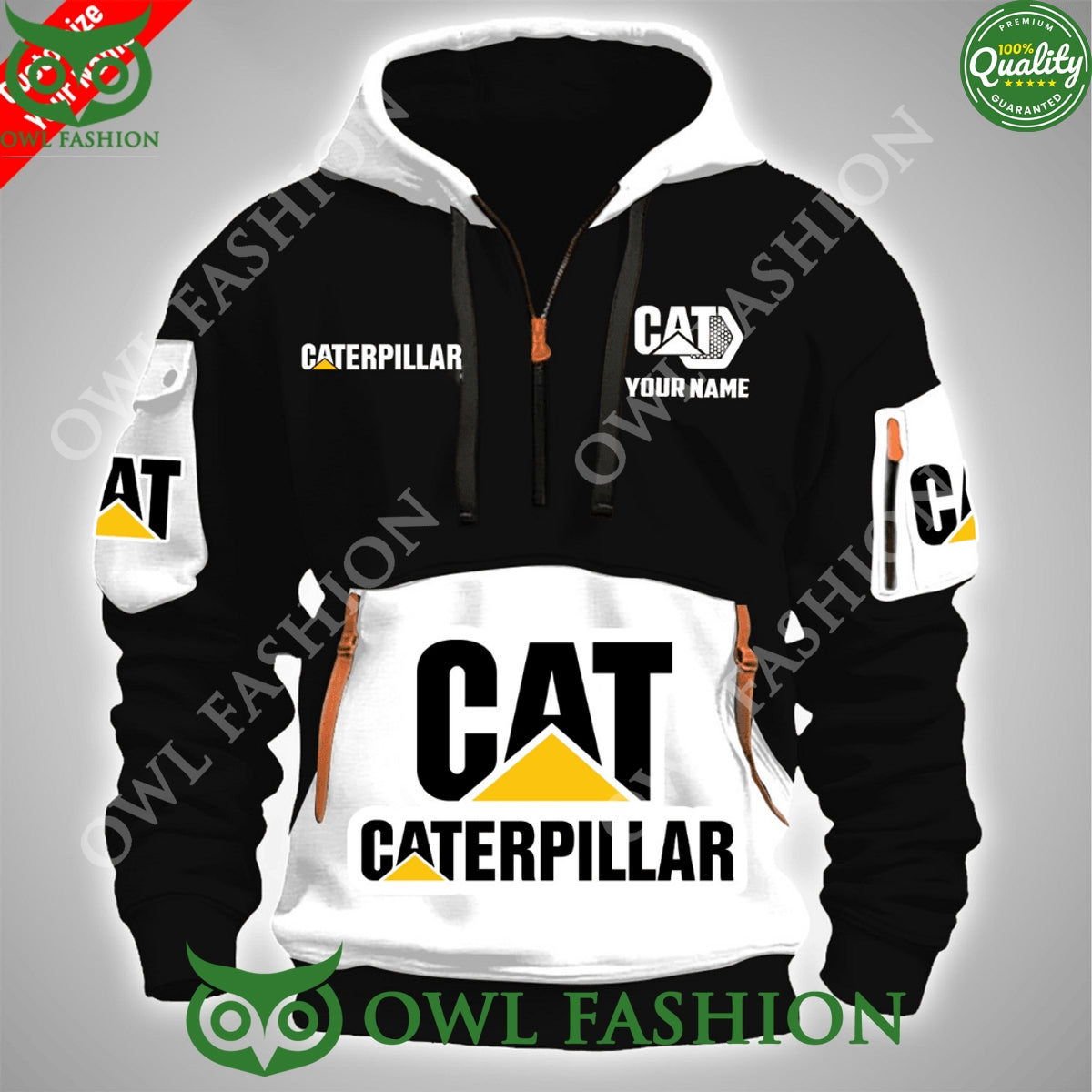 Personalized Caterpillar Workwear Cat 100 year engine - Adult & Kids T-Shirts, Sweatshirts & Hoodies apparel design preview 1