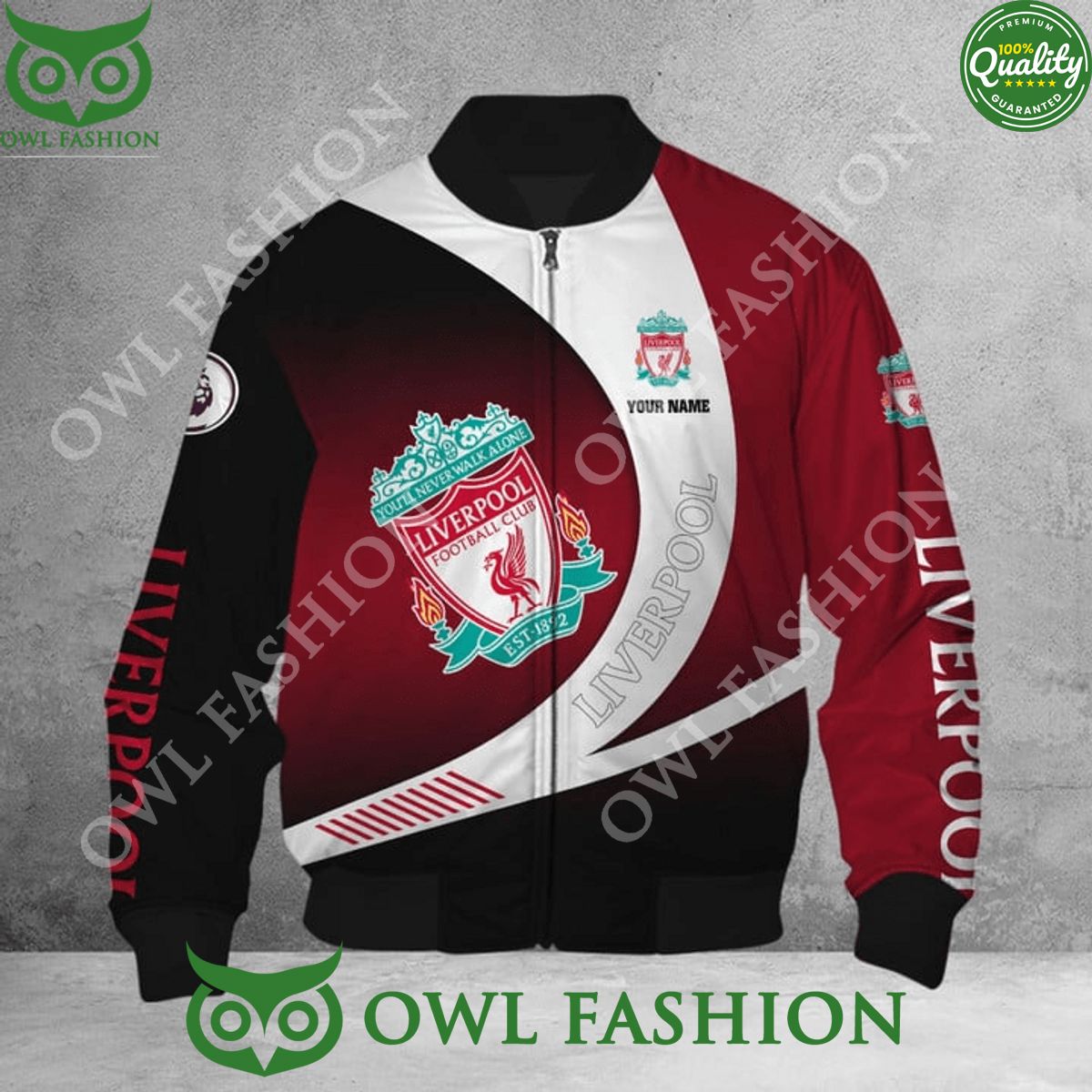 Personalized Liverpool EPL Logo Team Bomber Jacket - Adult & Kids T-Shirts, Sweatshirts & Hoodies apparel design preview 1