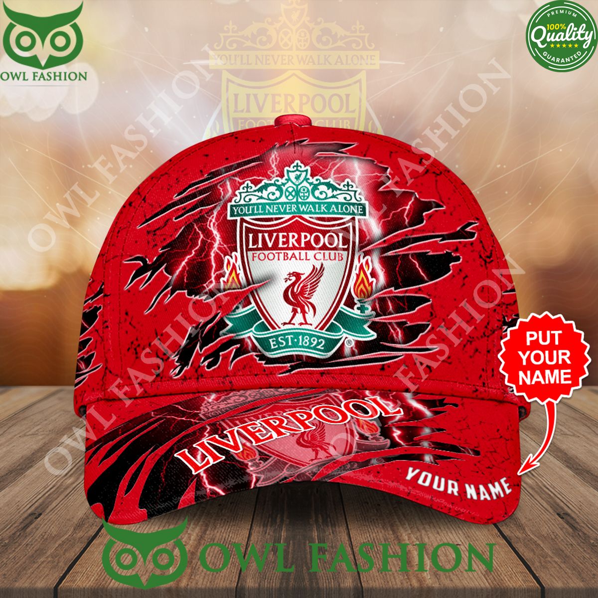 Personalized Liverpool EPL Scratches Classic Cap - Adult & Kids T-Shirts, Sweatshirts & Hoodies apparel design preview 1