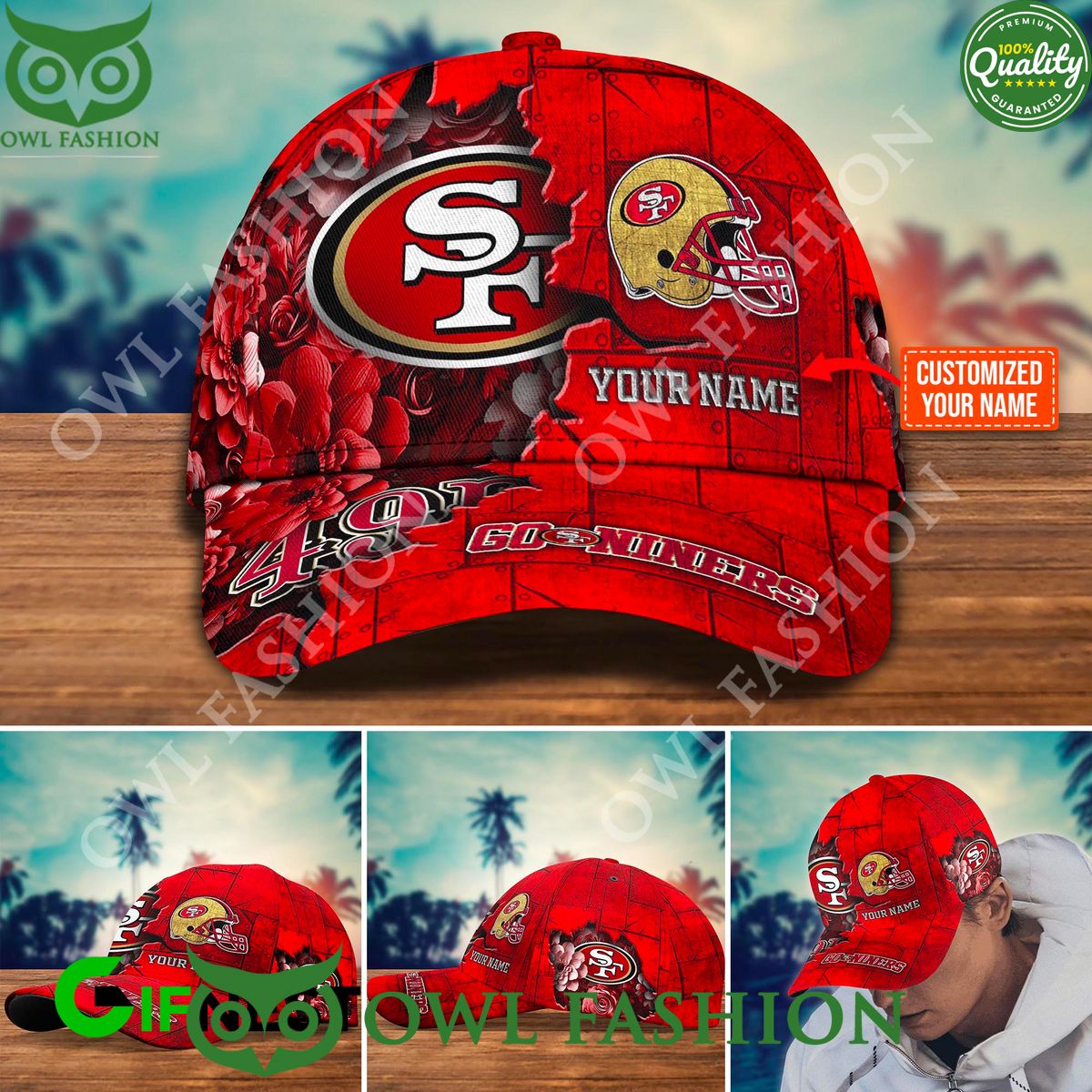 Personalized SF49 Go Niners NFC West Classic Cap - Adult & Kids T-Shirts, Sweatshirts & Hoodies apparel design preview 1