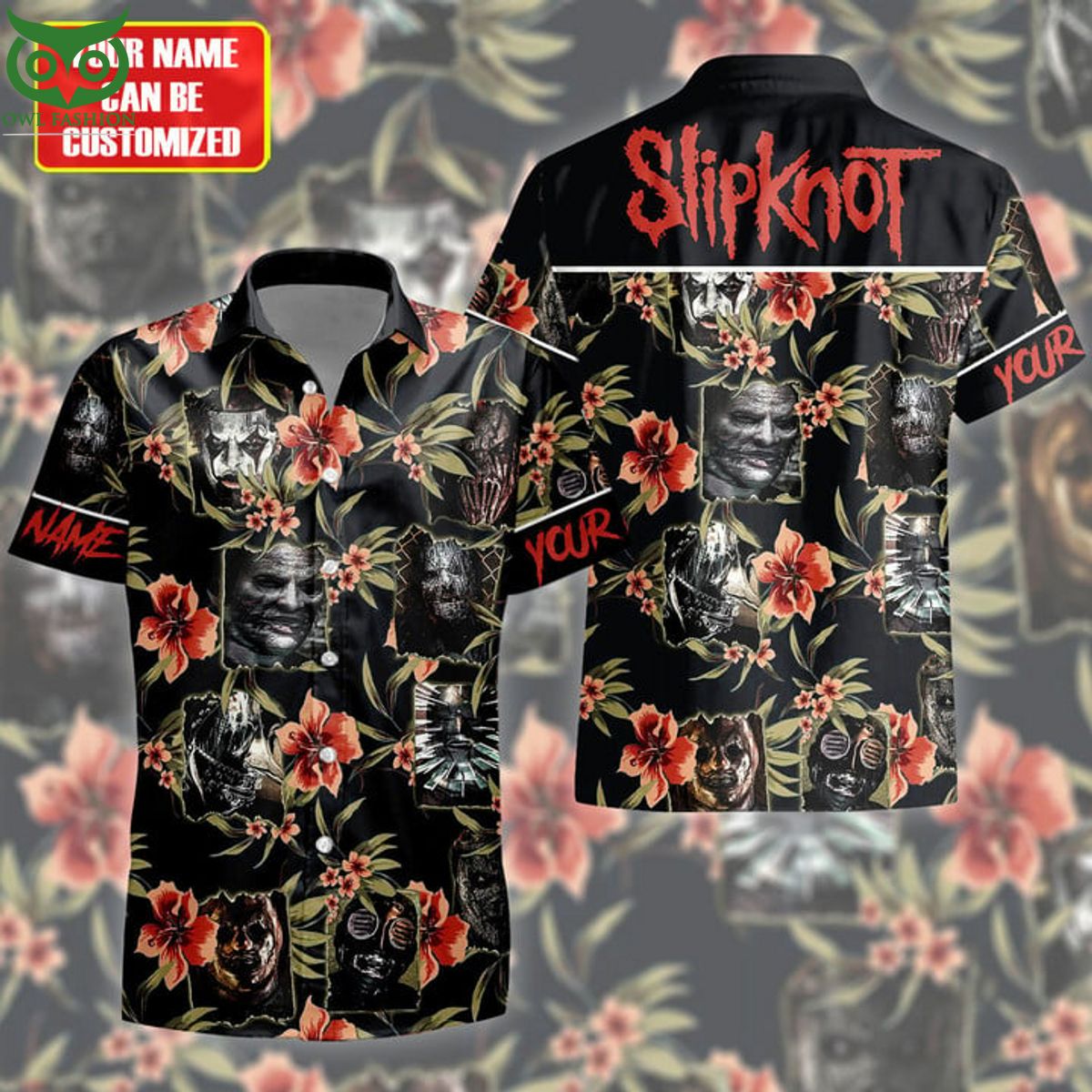 Personalized Slipknot Halloween Fictional Tropical - Adult & Kids T-Shirts, Sweatshirts & Hoodies apparel design preview 1