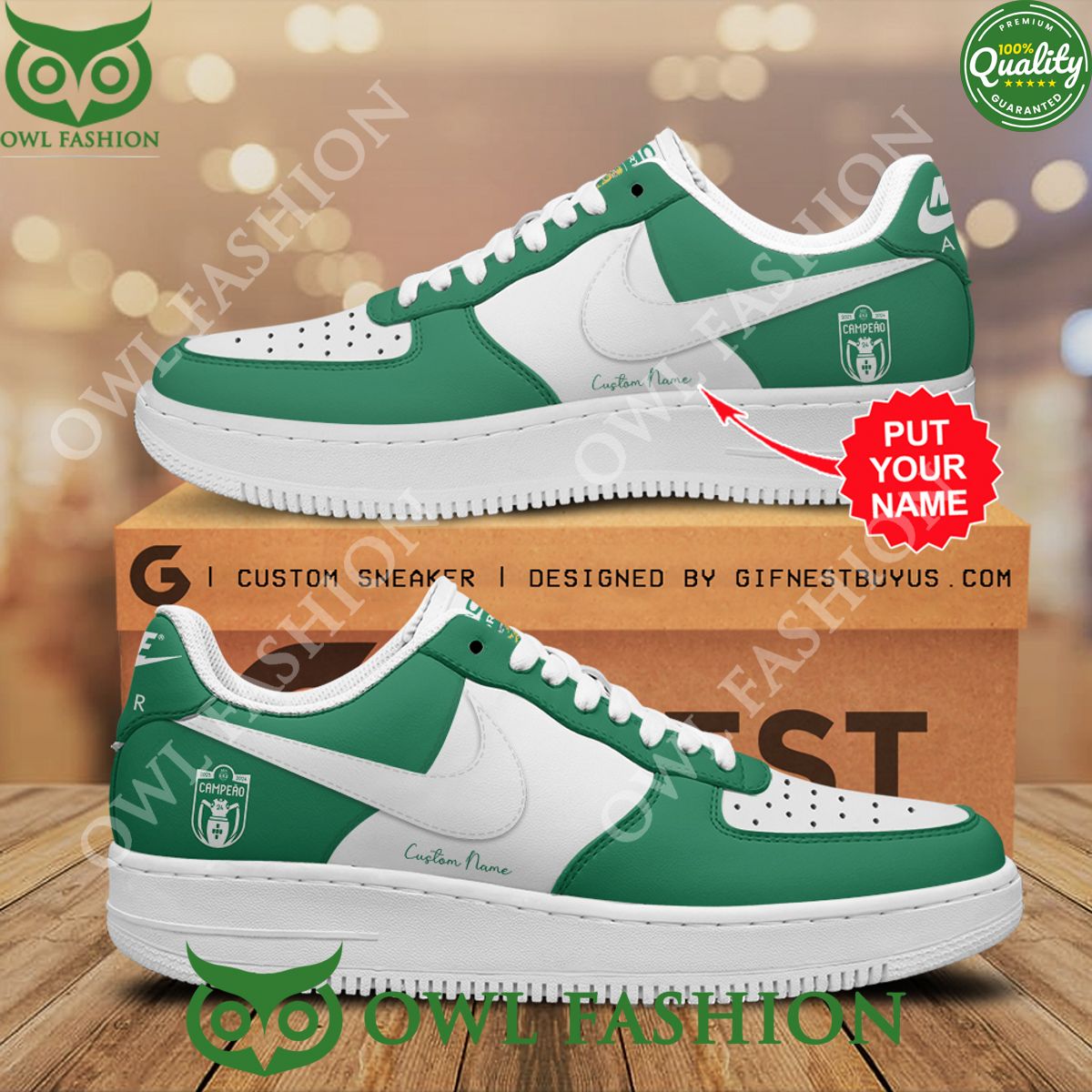Personalized Sporting CP Campeao Air Force 1 Sneaker - Adult & Kids T-Shirts, Sweatshirts & Hoodies apparel design preview 1