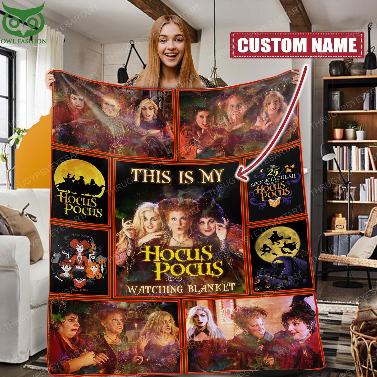 Personalized This Is My Hocus Pocus Watching - Adult & Kids T-Shirts, Sweatshirts & Hoodies apparel design preview 1