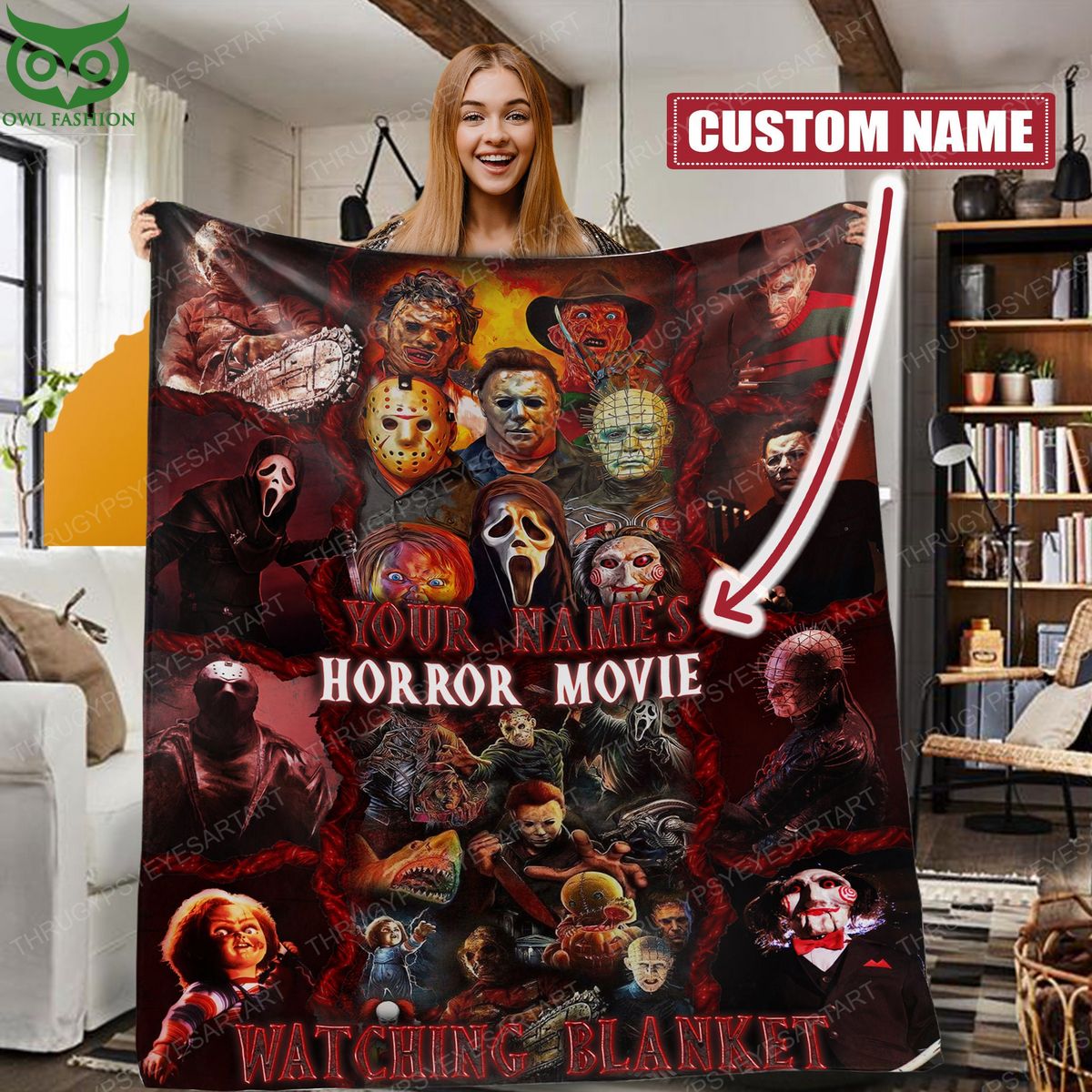 Personalized This Is My Horror Movie Halloween - Adult & Kids T-Shirts, Sweatshirts & Hoodies apparel design preview 1