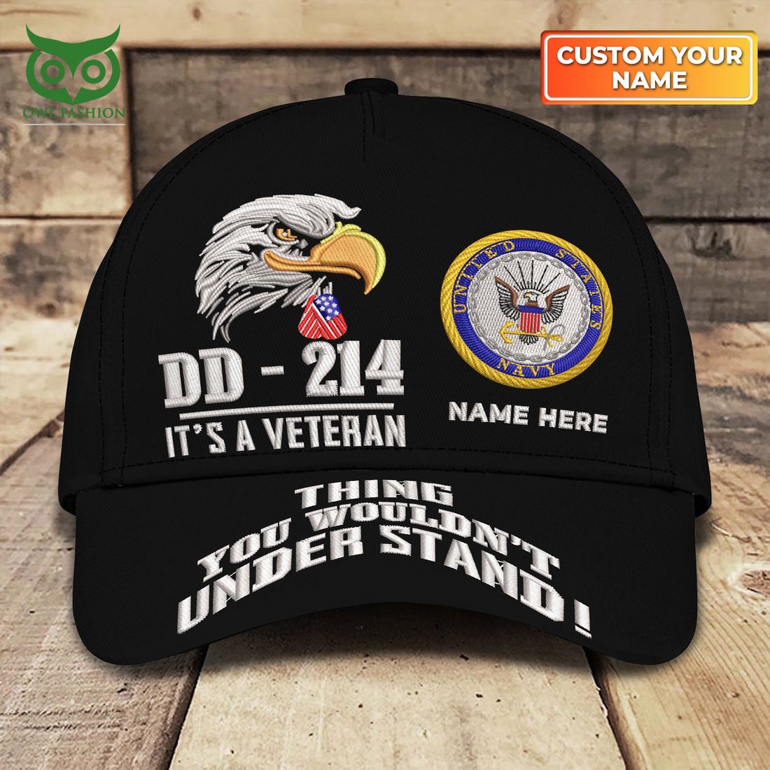 Personalized United States Navy U.S.N Classic Cap - Adult & Kids T-Shirts, Sweatshirts & Hoodies apparel design preview 1