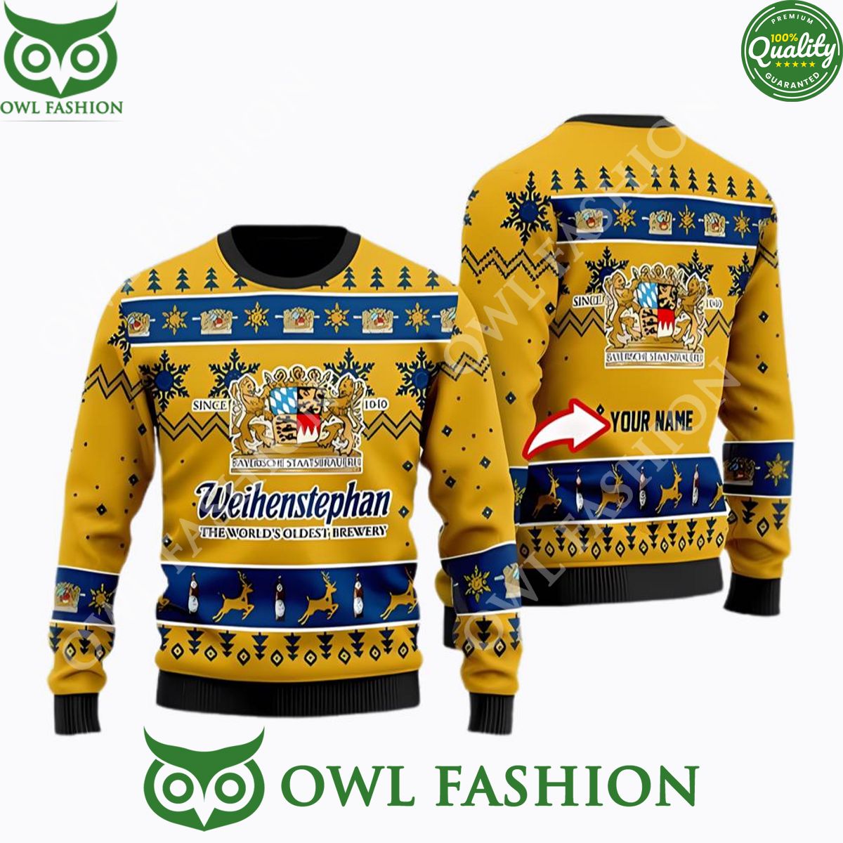 Personalized Weihenstephan Beer Christmas Gift - Adult & Kids T-Shirts, Sweatshirts & Hoodies apparel design preview 1