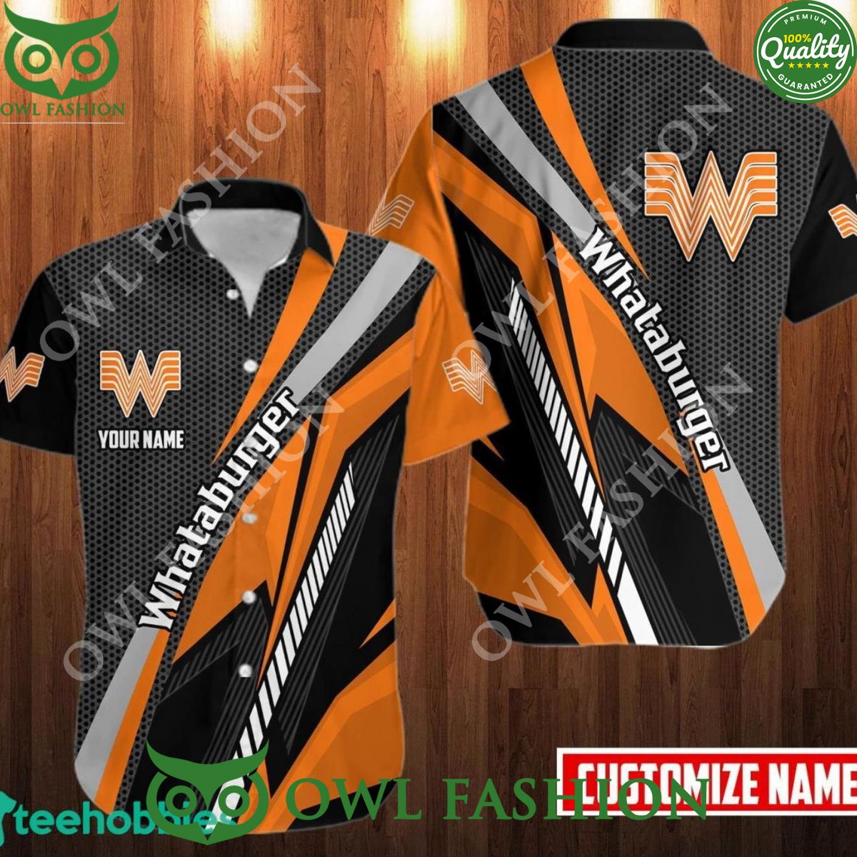 Personalized Whataburger Unique Design 3d Hawaiian - Adult & Kids T-Shirts, Sweatshirts & Hoodies apparel design preview 1