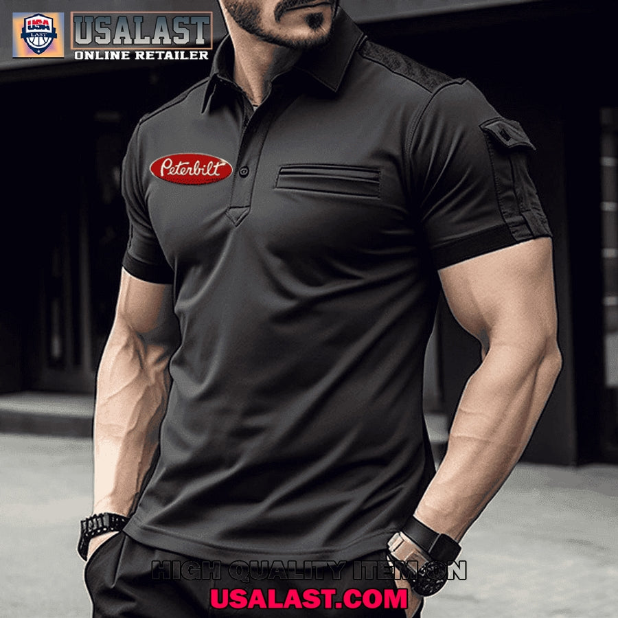 Peterbilt Custom Name Men Polo - Adult & Kids T-Shirts, Sweatshirts & Hoodies apparel design preview 1