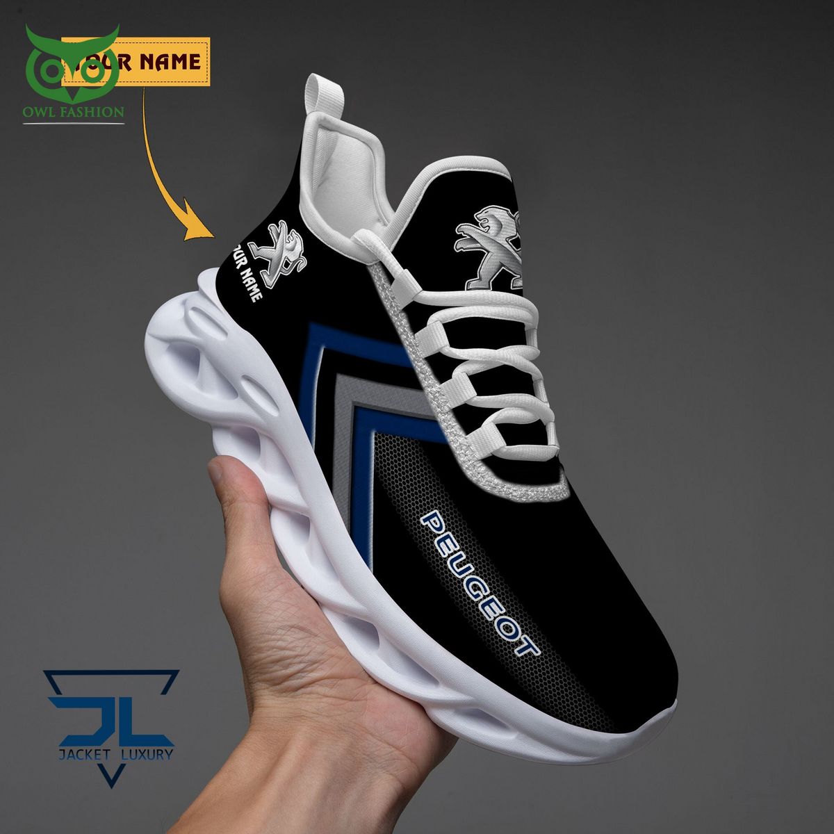 Peugeot Car Brand Logo Customized Max Soul Shoes - Adult & Kids T-Shirts, Sweatshirts & Hoodies apparel design preview 1