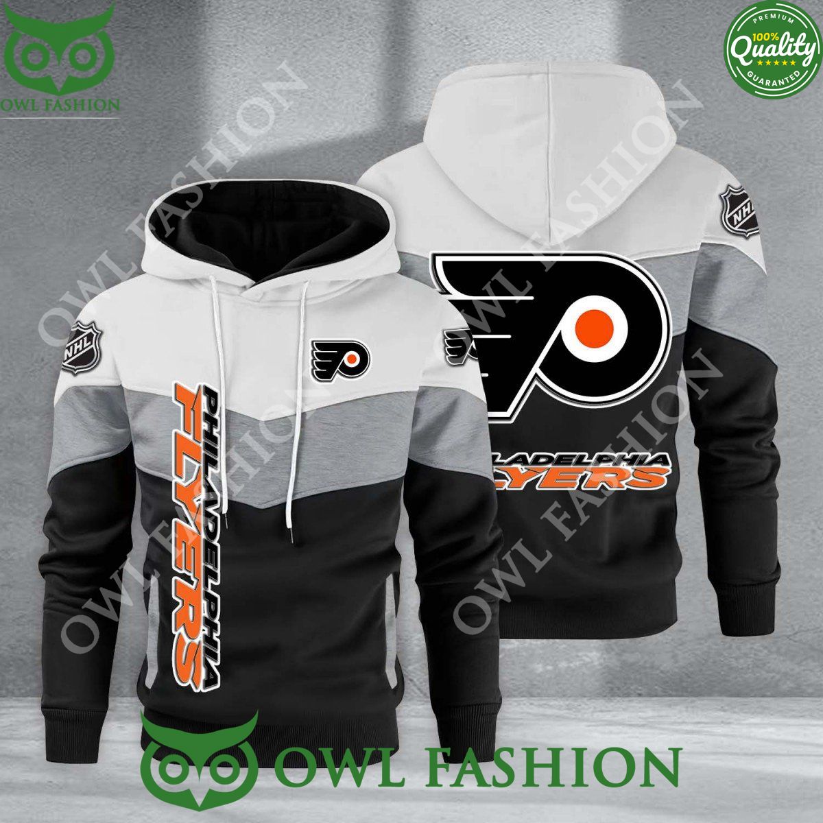 Philadelphia Flyers NHL Hockey Black White Printed - Adult & Kids T-Shirts, Sweatshirts & Hoodies apparel design preview 1