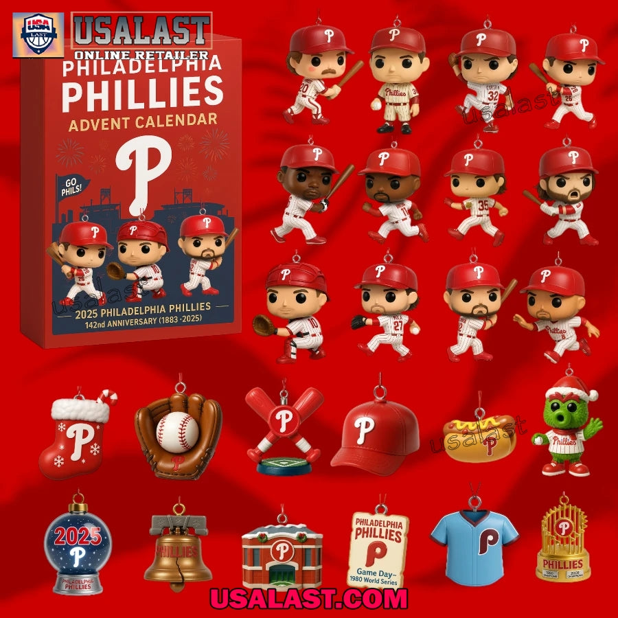 Philadelphia Phillies 142nd Anniversary Advent - Adult & Kids T-Shirts, Sweatshirts & Hoodies apparel design preview 1