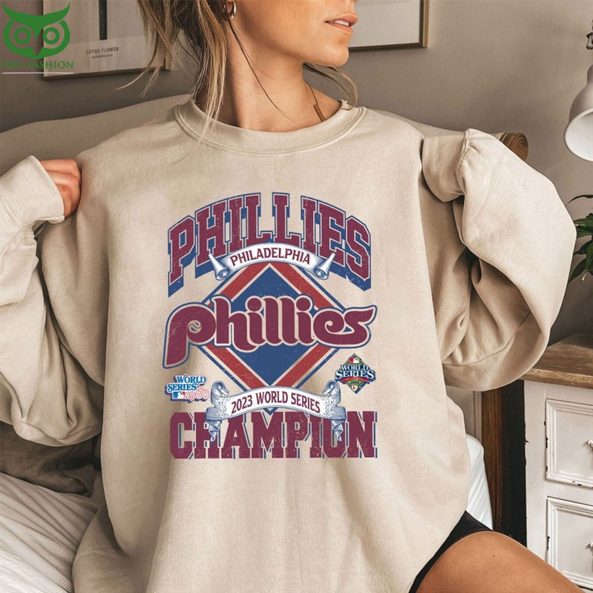 Phillies Sweater Jumper Vintage 90s Philadelphia - Adult & Kids T-Shirts, Sweatshirts & Hoodies apparel design preview 1