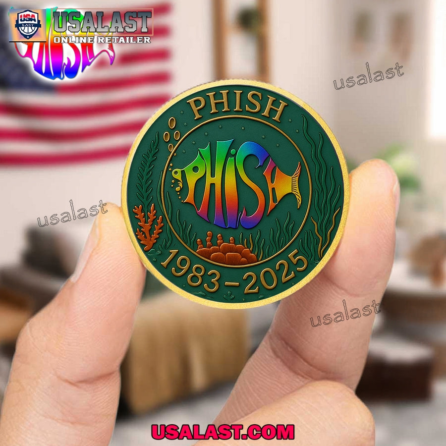 Phish Band 42th Anniversary Commemorative Coin - Adult & Kids T-Shirts, Sweatshirts & Hoodies apparel design preview 1