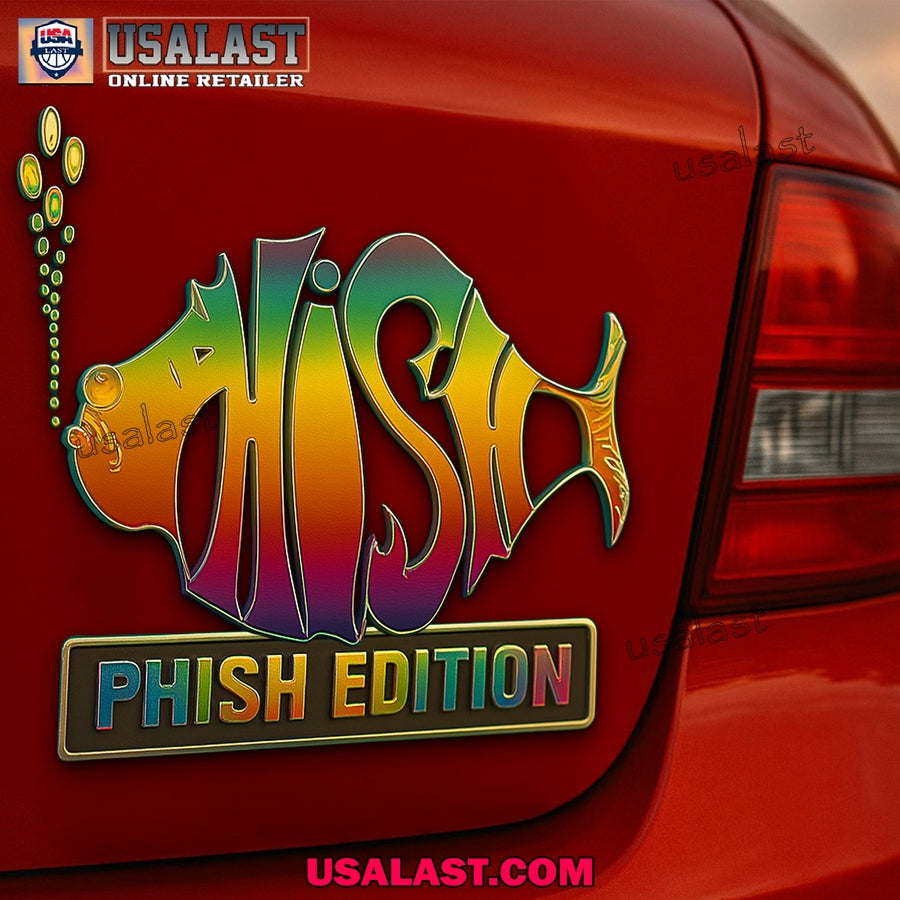 Phish Edition Car Emblem Custom 3D Badge - Adult & Kids T-Shirts, Sweatshirts & Hoodies apparel design preview 1