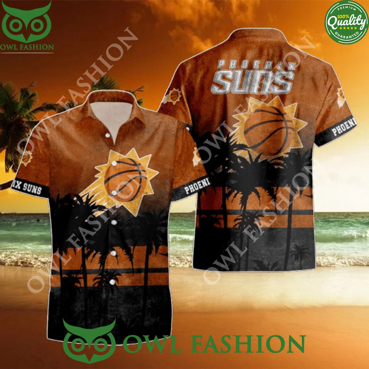 Phoenix Suns Basketball MLB Limited Aloha Hawaiian - Adult & Kids T-Shirts, Sweatshirts & Hoodies apparel design preview 1