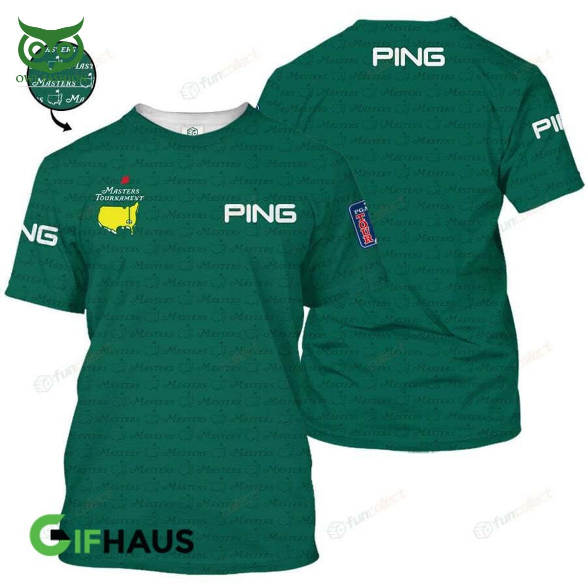 Ping Golf Master Tournament Green 3D - Adult & Kids T-Shirts, Sweatshirts & Hoodies apparel design preview 1