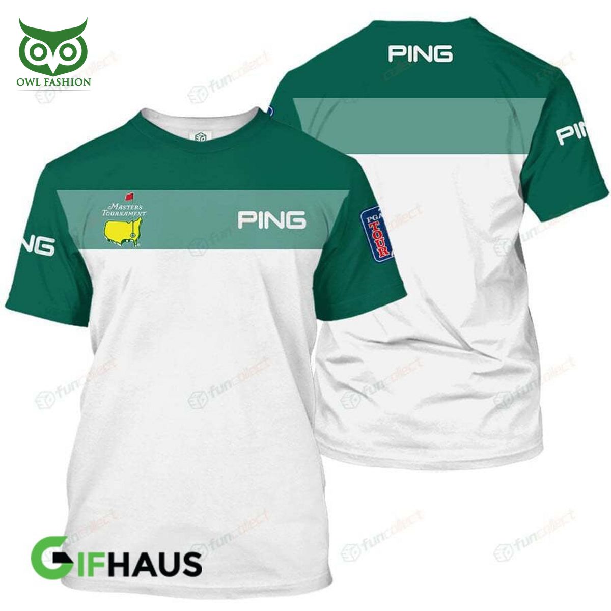 Ping Green White Golf Master Tournament 3D - Adult & Kids T-Shirts, Sweatshirts & Hoodies apparel design preview 1