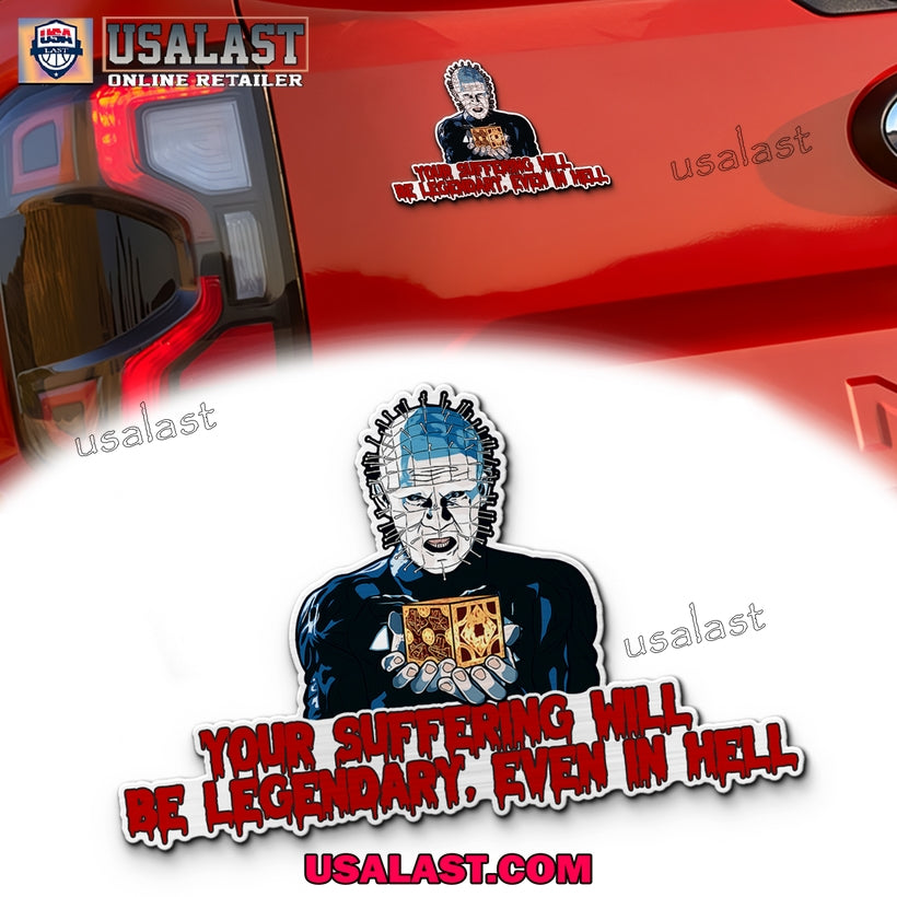 Pinhead Edition Halloween Car Emblem Sticker - Adult & Kids T-Shirts, Sweatshirts & Hoodies apparel design preview 1