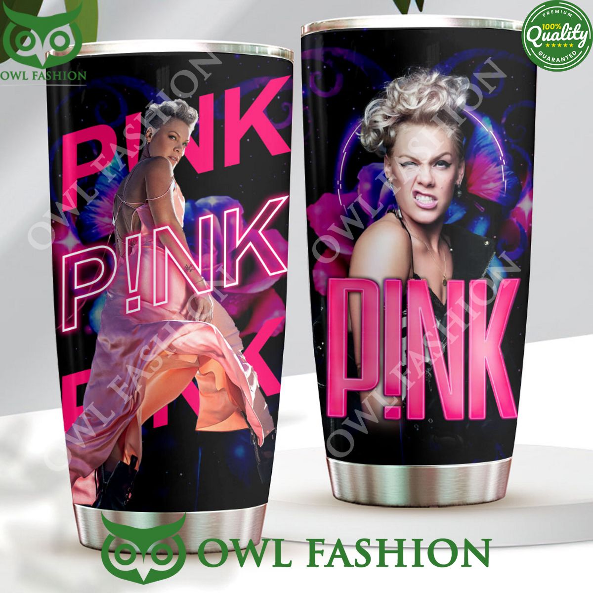 PINK Famous Musician Singer Premium Tumbler Cup - Adult & Kids T-Shirts, Sweatshirts & Hoodies apparel design preview 1