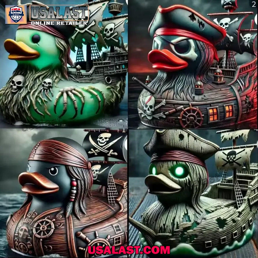 Pirates Of Caribbean Resin Duck Figure Ornament - Adult & Kids T-Shirts, Sweatshirts & Hoodies apparel design preview 1