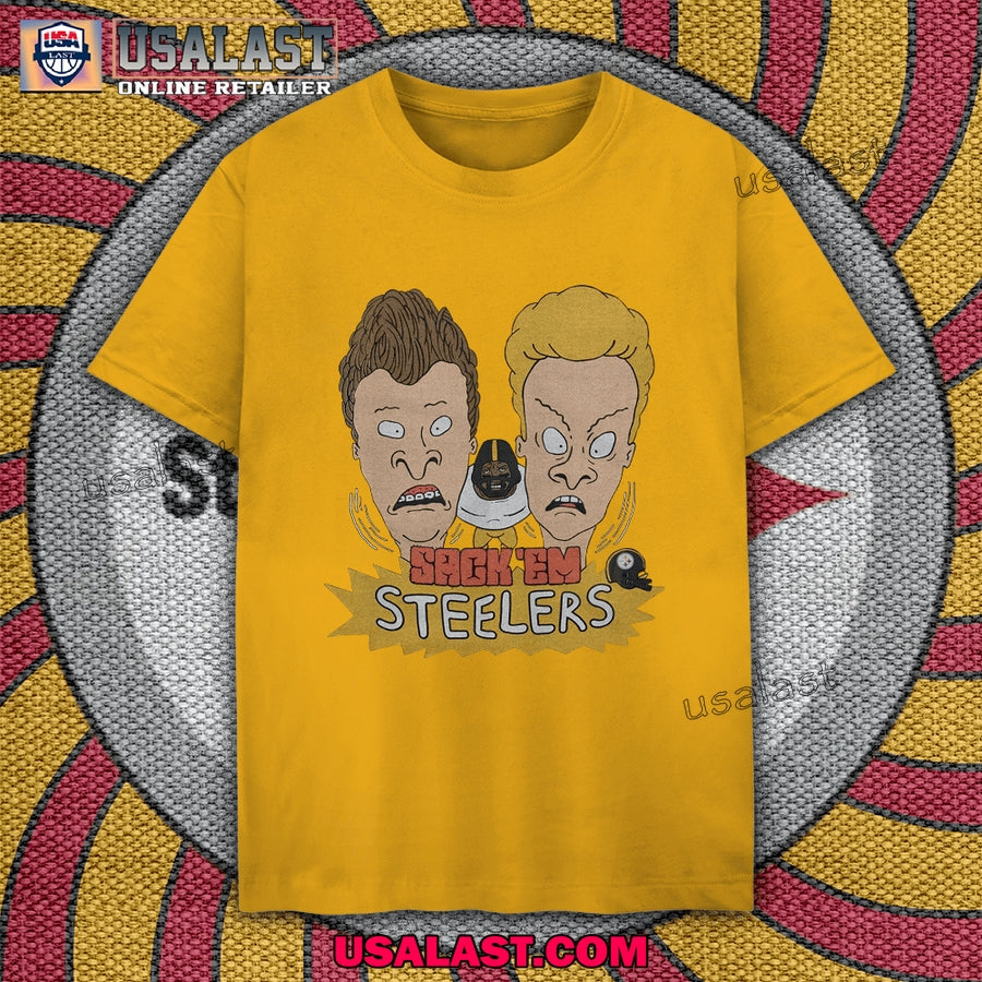 Pittburgh Steelers x Beavis and Butthead Apparel - Adult & Kids T-Shirts, Sweatshirts & Hoodies apparel design preview 1