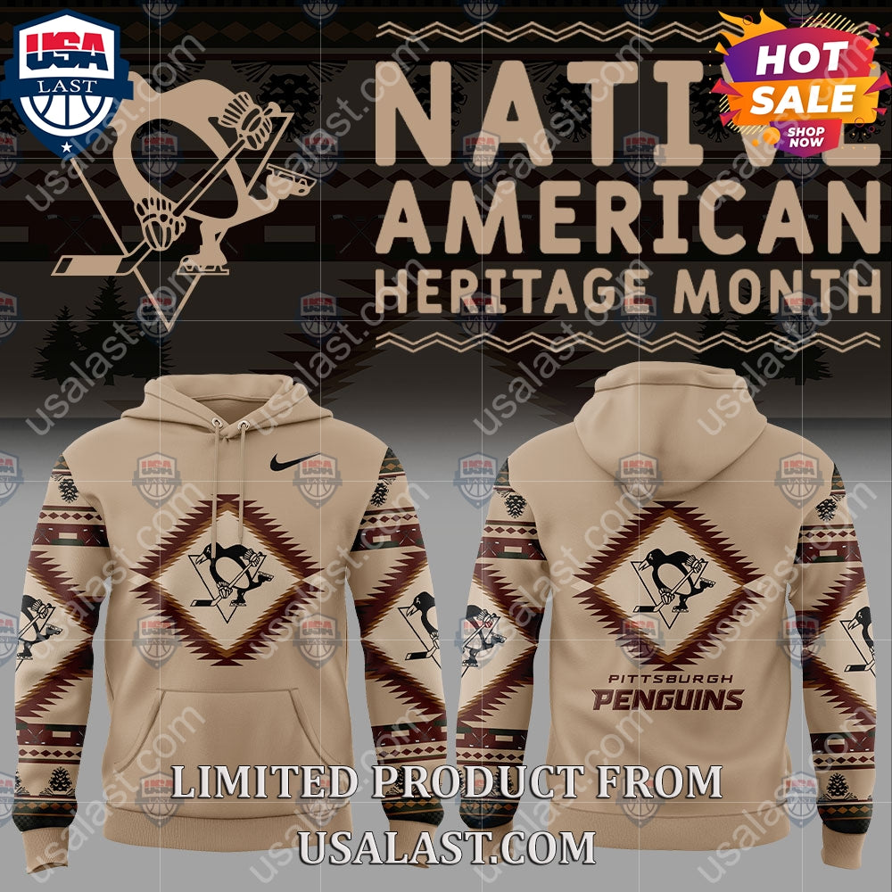 Pittsburgh Penguins NHL Native American Heritage - Adult & Kids T-Shirts, Sweatshirts & Hoodies apparel design preview 1