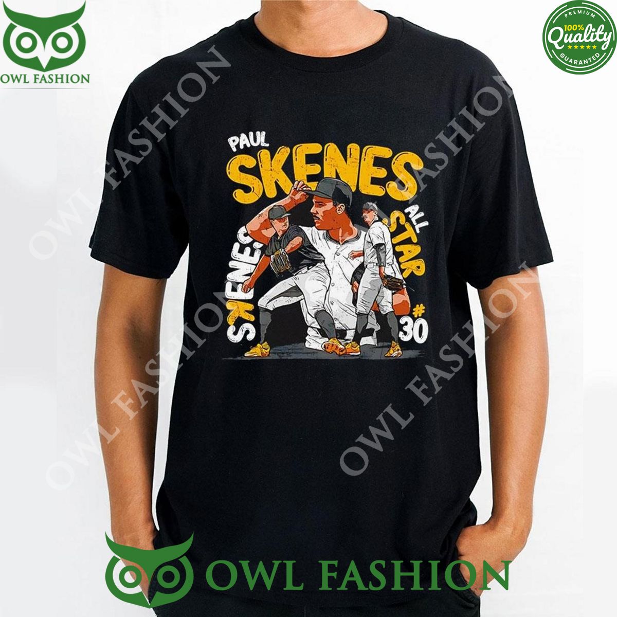 Pittsburgh Pirates MLB Paul Skenes Is An All Star - Adult & Kids T-Shirts, Sweatshirts & Hoodies apparel design preview 1