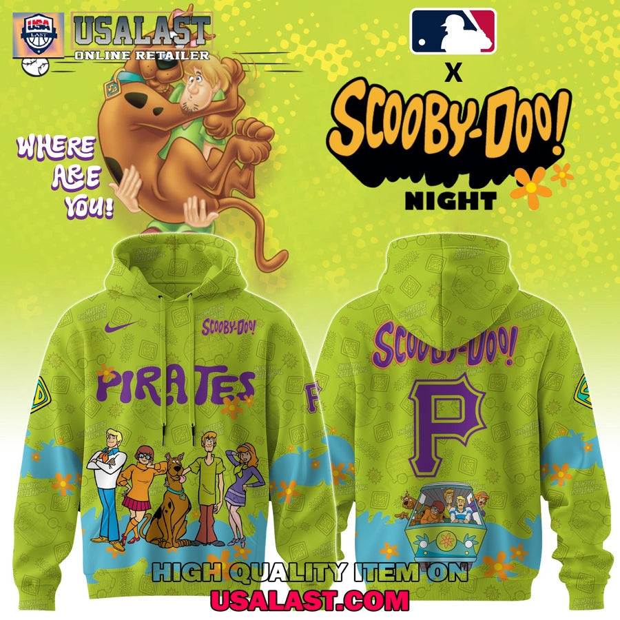 Pittsburgh Pirates Scooby Doo Night 3D Set - Adult & Kids T-Shirts, Sweatshirts & Hoodies apparel design preview 1
