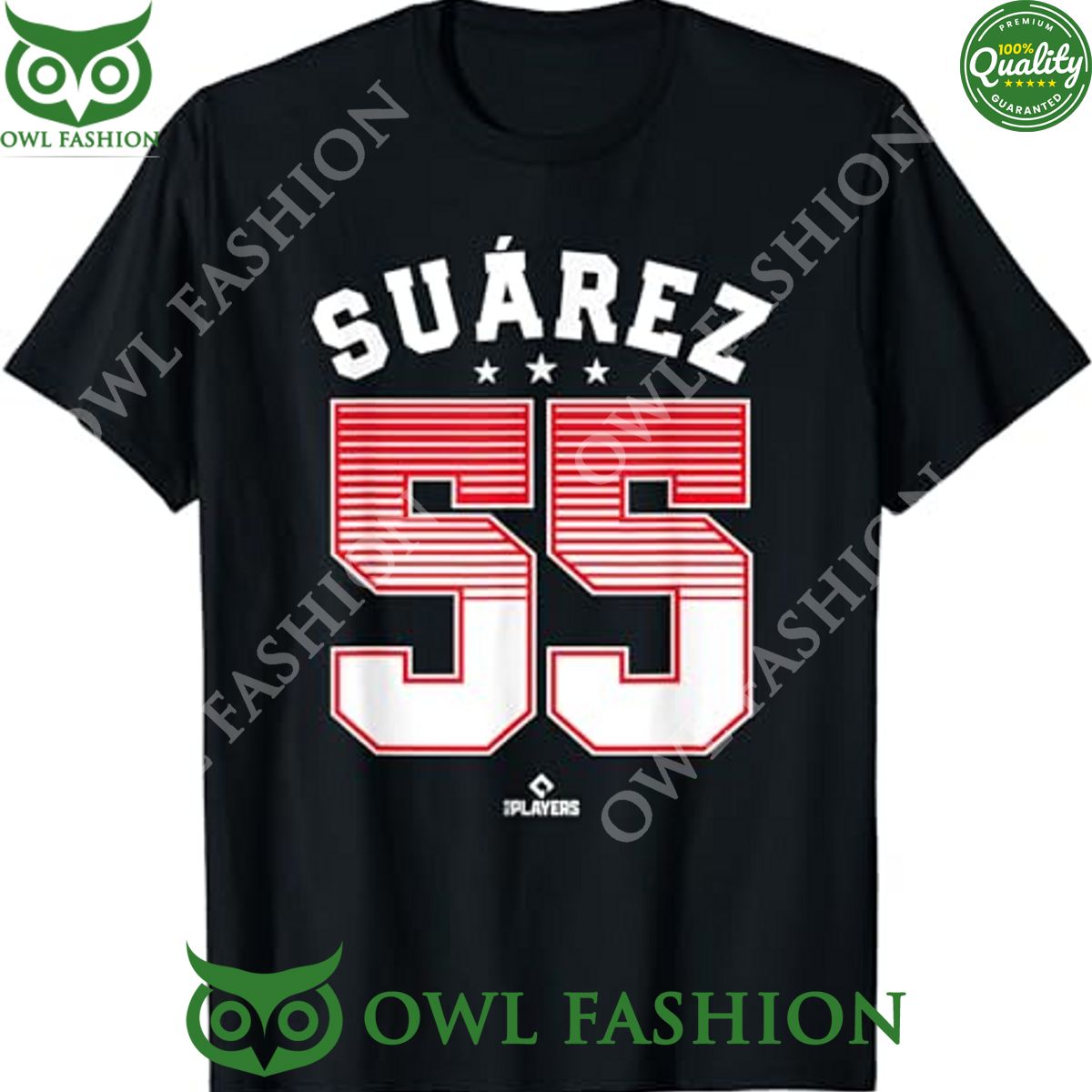 Player Ranger Suarez 55 Philadelphia MLB - Adult & Kids T-Shirts, Sweatshirts & Hoodies apparel design preview 1