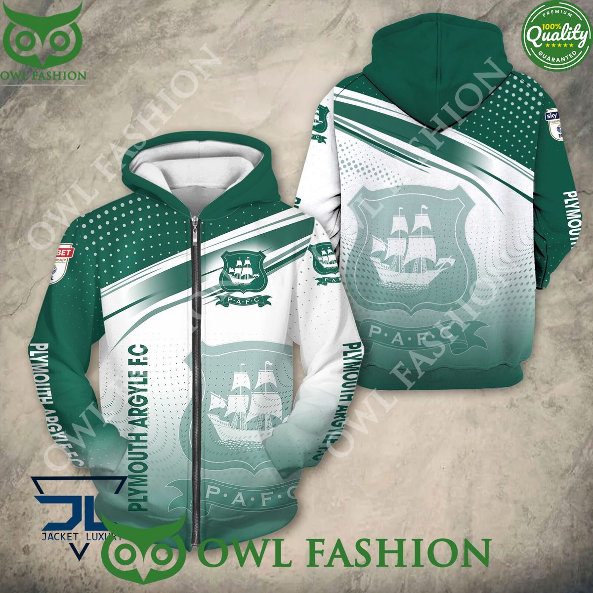 Plymouth Argyle F.C Football Club Logo 2024 - Adult & Kids T-Shirts, Sweatshirts & Hoodies apparel design preview 1