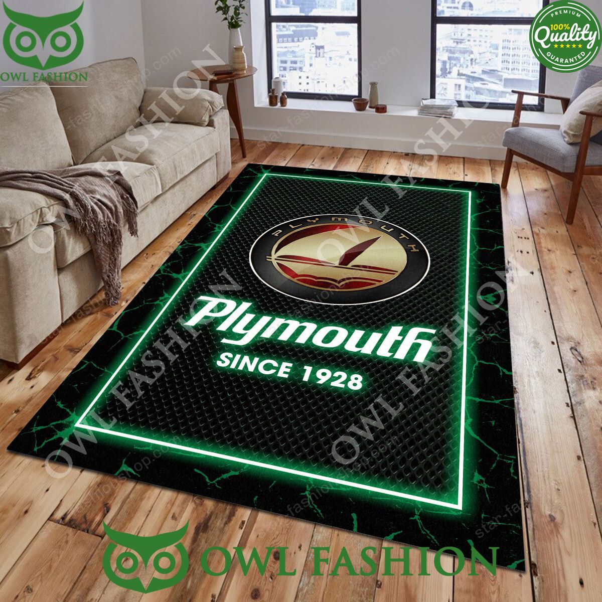 Plymouth Rug Carpet Luxury Brand 2024 - Adult & Kids T-Shirts, Sweatshirts & Hoodies apparel design preview 1