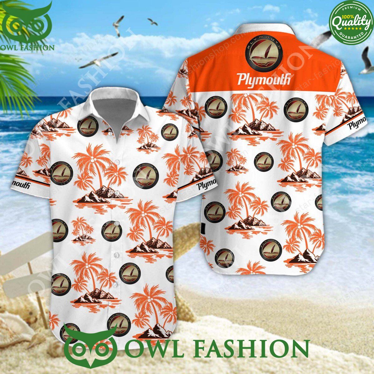 Plymouth Trending Car Brand 2024 Hawaiian Shorts - Adult & Kids T-Shirts, Sweatshirts & Hoodies apparel design preview 1