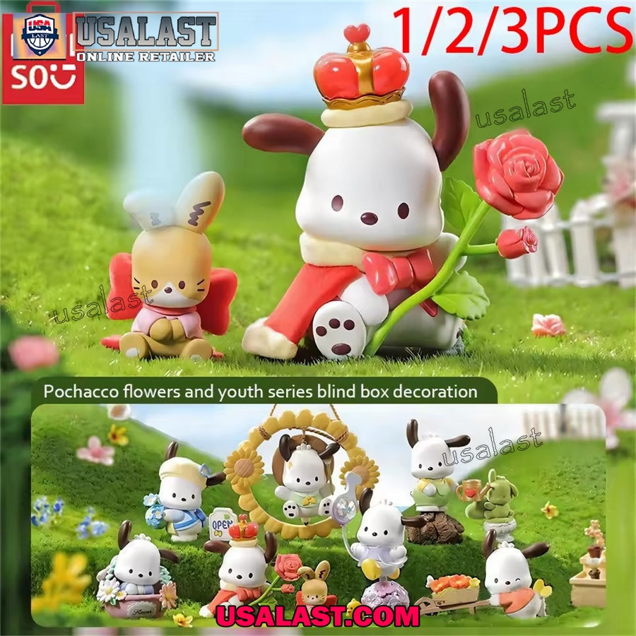Pochacco Mystery Box Small Garden Series Handmade - Adult & Kids T-Shirts, Sweatshirts & Hoodies apparel design preview 1