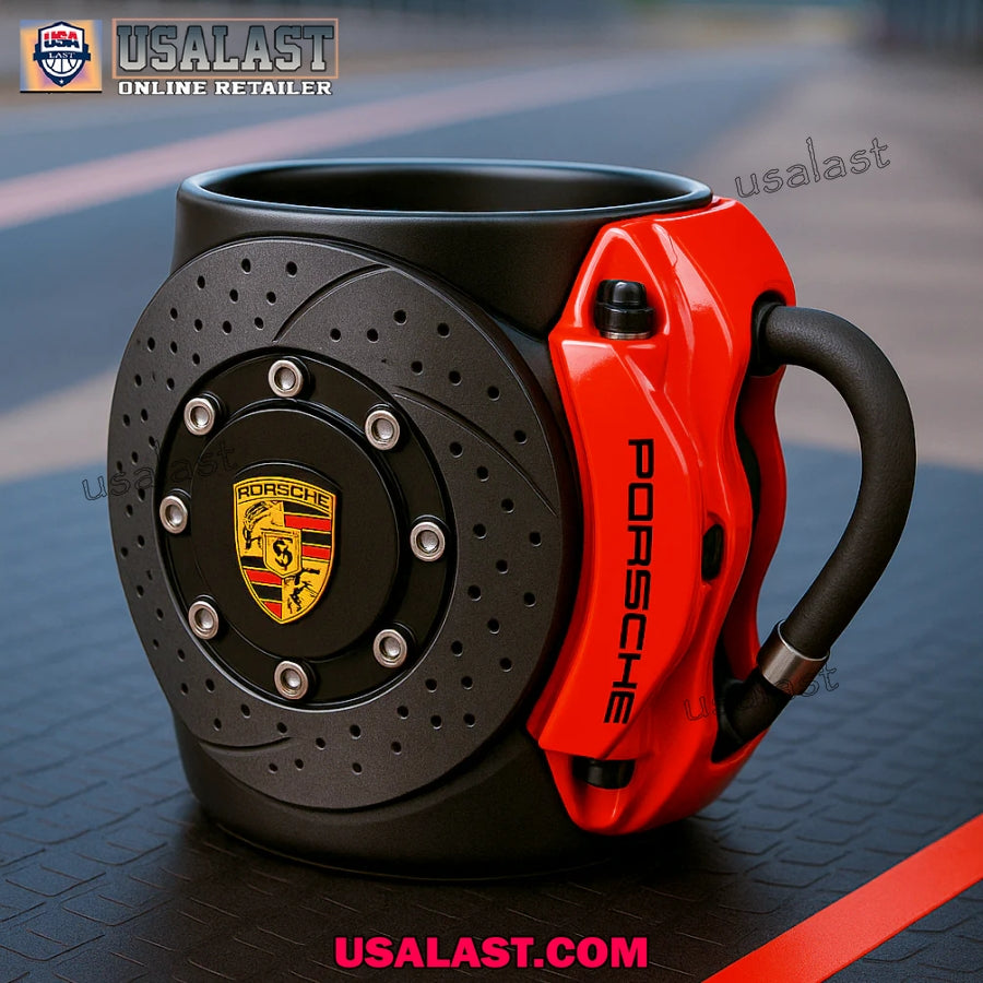 Porsche Brake Caliper Mug - Adult & Kids T-Shirts, Sweatshirts & Hoodies apparel design preview 1