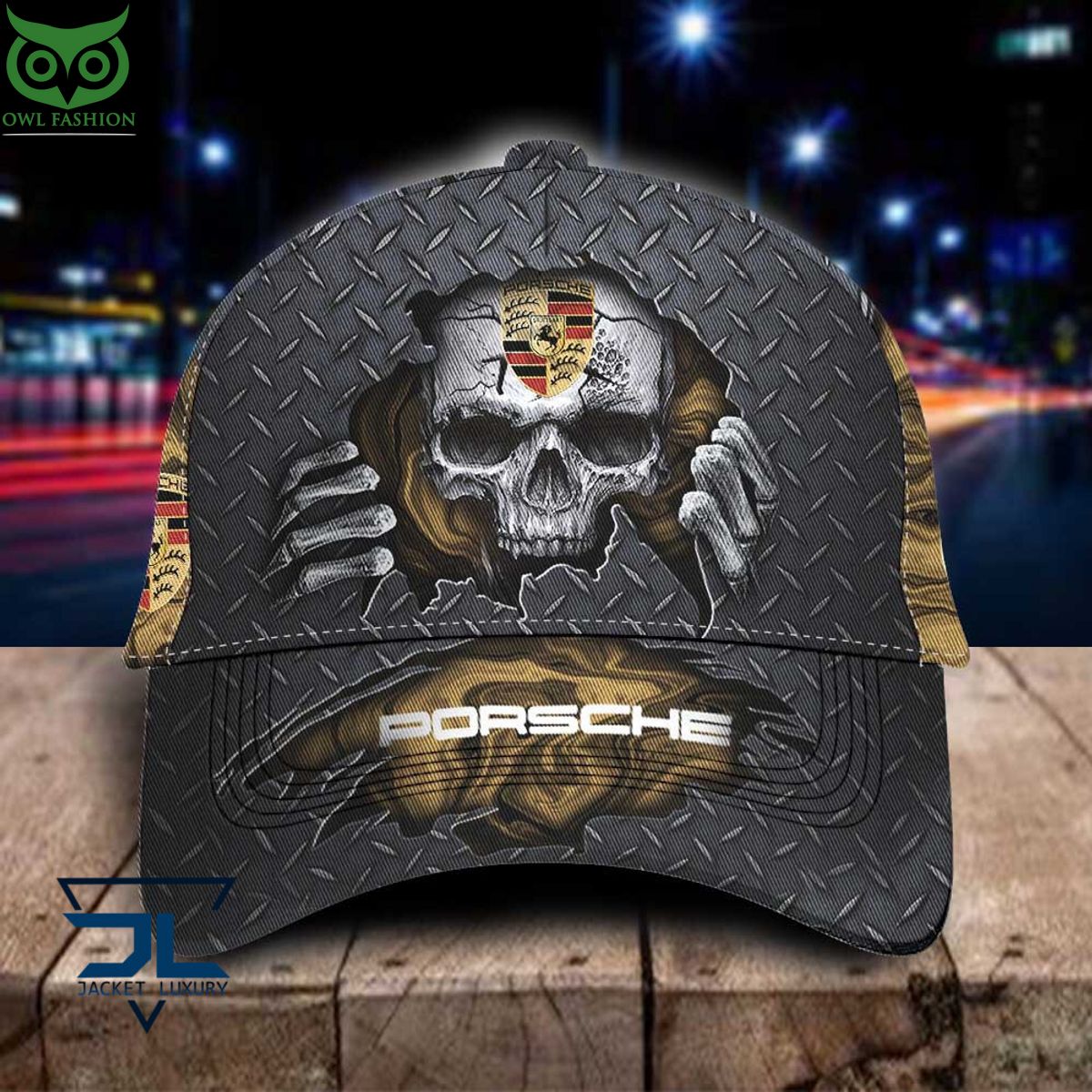Porsche Metall Skull Classic Cap - Adult & Kids T-Shirts, Sweatshirts & Hoodies apparel design preview 1