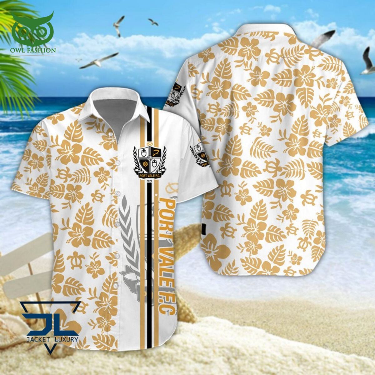 Port Vale Academy EPL Championship Hawaiian - Adult & Kids T-Shirts, Sweatshirts & Hoodies apparel design preview 1